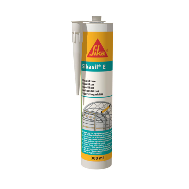 SIKASIL Ε ΣΙΛΙΚΟΝΗ ΤΖΑΜΙΩΝ ΑΝΤΙΜΥΚΗΤΙΑΚΗ 300ml - ΔΙΑΦΑΝΟ-ΧΡΩΜΑ