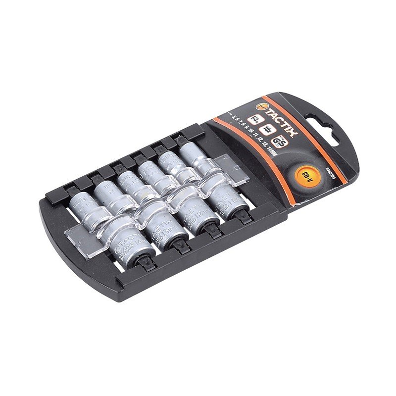 ΣΕΤ ΚΑΡΥΔΑΚΙΑ TACTIX ΣΕ ΒΑΣΗ CR-V 1/4'' (5-14mm) 10ΤΕΜ (365103)