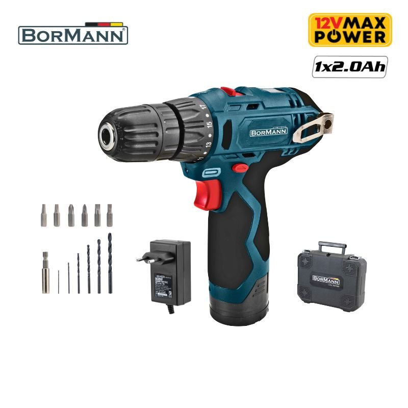 BORMANN BCD2010 Δραπανοκατσάβιδο Μπαταρίας 10.8V, Li-Ion,Βαλίτσα με Εξαρτήματα