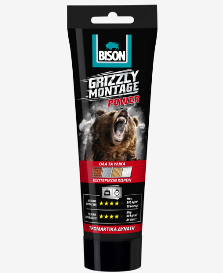 GRIZZLY MONTAGE POWER TUBE 250GR BISON
