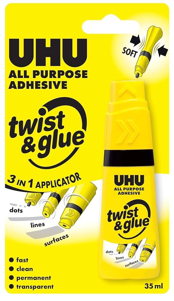 ΚΟΛΛΑ ΓΕΝΙΚΗΣ ΧΡΗΣΗΣ TWIST AND GLUE 35ML BLISTER UHU