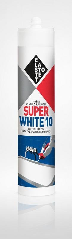 ΣIΛIKONH ANTIBAKTHPIΔIAKH - MICROBAN SUPERWHITE 10 12TEM. 280ML ΛEYKH