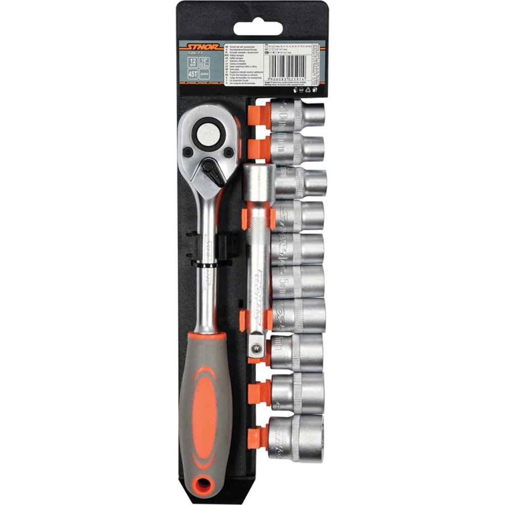 ΚΑΡYΔΑΚΙΑ ΣΕΤ ΚΑΣΤΑΝΙΑ 1/2" 12ΤΜΧ. STHOR 58633