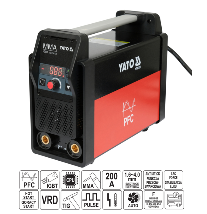 ΗΛΕΚΤΡΟΣΥΓΚΟΛΛΗΣΗ PULSE MMA/LIFT TIG 200A INVERTER YT-81358