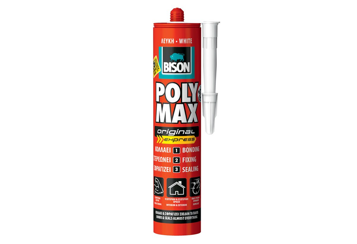 POLY MAX ΛΕΥΚΗ EXPRESS ΦΥΣΙΓΓΑ 280ML/425GR BISON