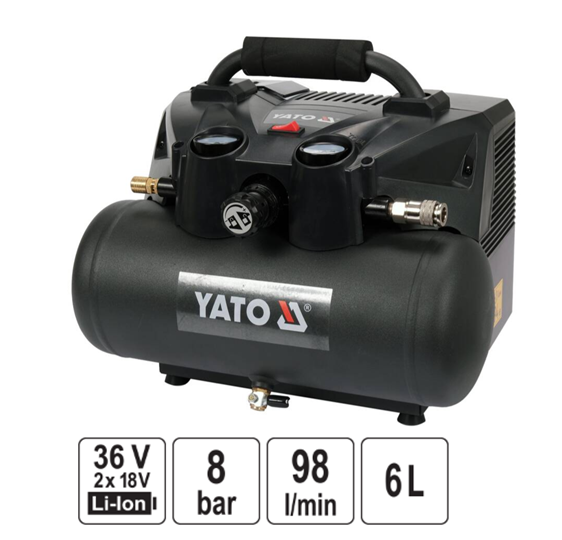 ΑΕΡΟΣΥΜΠΙΕΣΤΗΣ 6L 2X18V SOLO YT-23242