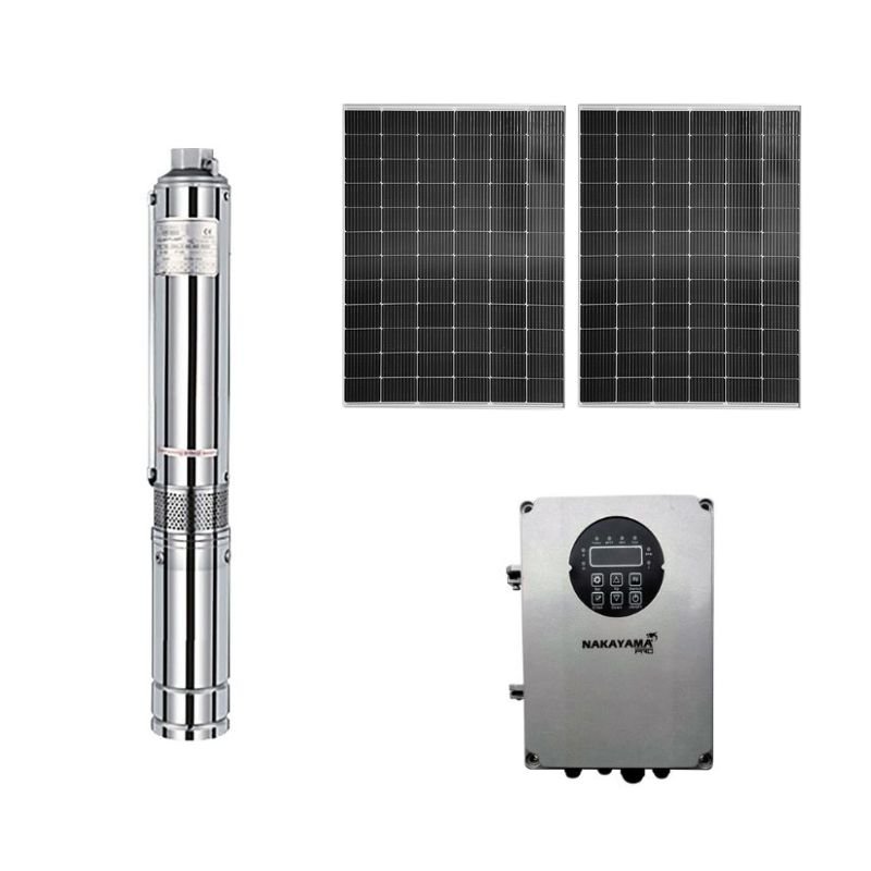 NAKAYAMA Pro NP2220 Αντλία Νερού με Φωτοβολταικό 48W,400W, Mέγιστο Μανομετρικό 55m,Σετ 2 Πάνελ 700W
