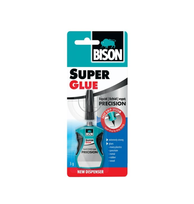 SUPER GLUE PRECISION DISPENSER 3GR BLISTER BISON