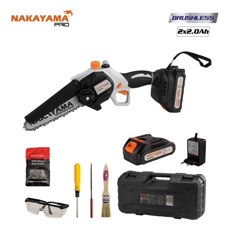 NAKAYAMA EC1100 Κλαδευτικό Αλυσοπρίονο Μπαταρίας 21V,Brushless,Λάμα 15cm,1kg