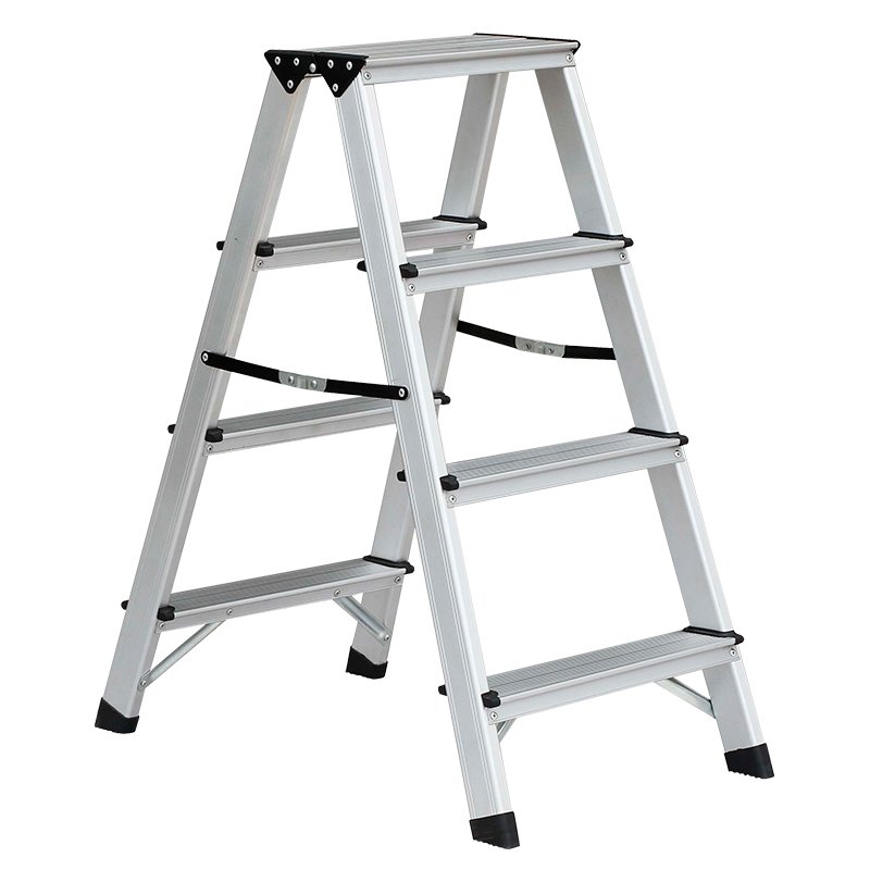 BORMANN Pro BHL9035 Σκάλα Αλουμινίου 2x4 Αντιολισθητικά Σκαλιά Και Ιμάντες Ασφαλείας