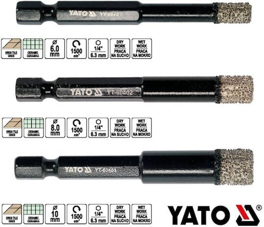 ΔΙΑΜΑΝΤΟΚΟΡΩΝΑ ΕΞΑΓΩΝΗ ΔΡΑΠΑΝΟΥ - 6.0MM-ΔΙΑΜΕΤΡΟΣ