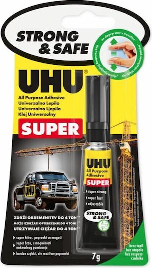 ΚΟΛΛΑ ΣΤΙΓΜΗΣ-ΓΕΝΙΚΗΣ ΧΡΗΣΗΣ STRONG AND SAFE 7GR BLISTER UHU
